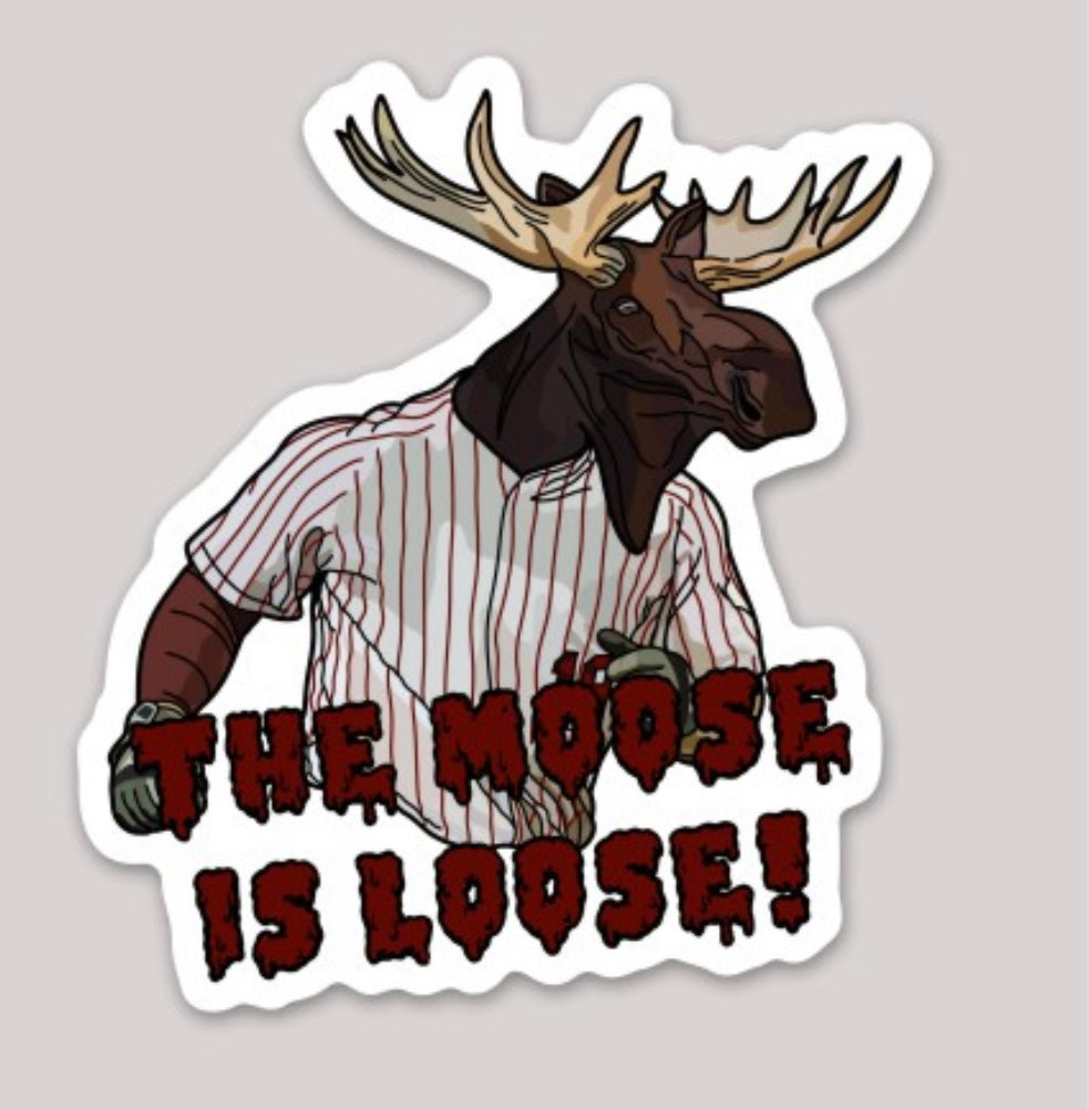 The Moose is Loose Sticker (Pack of 2)